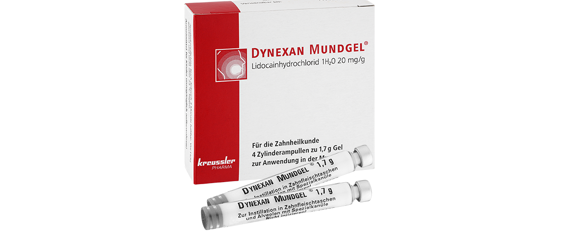 Produktabbildung Dynexan Mundgel Zylinderampulle