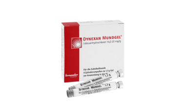 Produktabbildung Dynexan Mundgel Zylinderampulle (zur Produktseite)