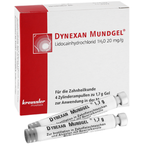 Packshot Dynexan Mundgel Zylinderampulle